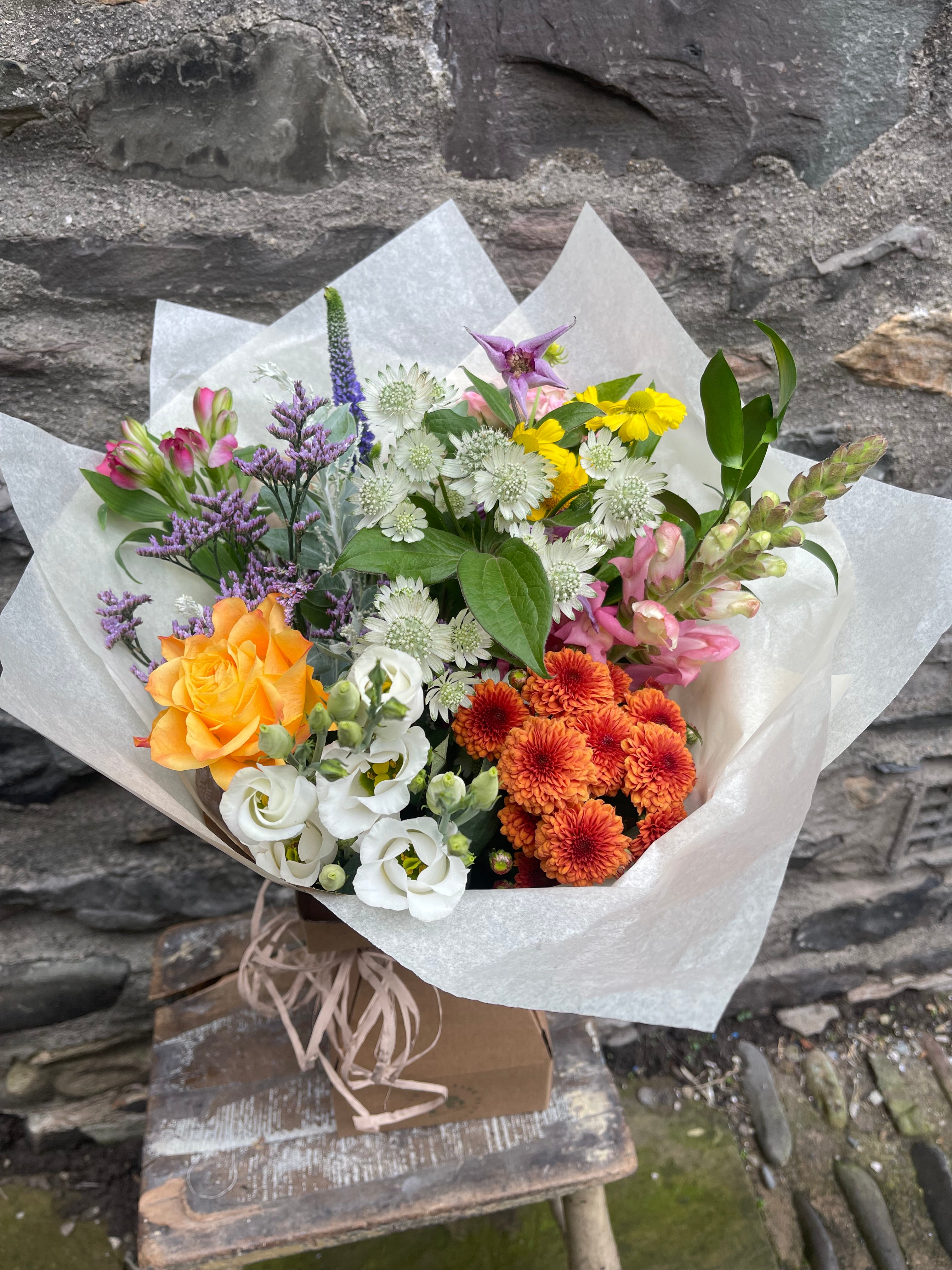 Bright Mix Seasonal Hand Tied