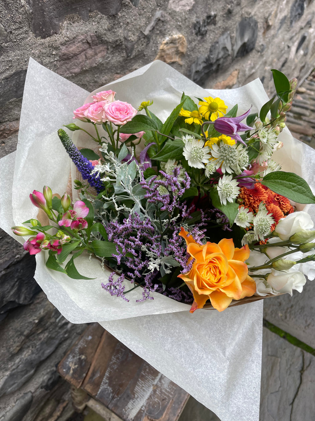 Bright Mix Seasonal Hand Tied