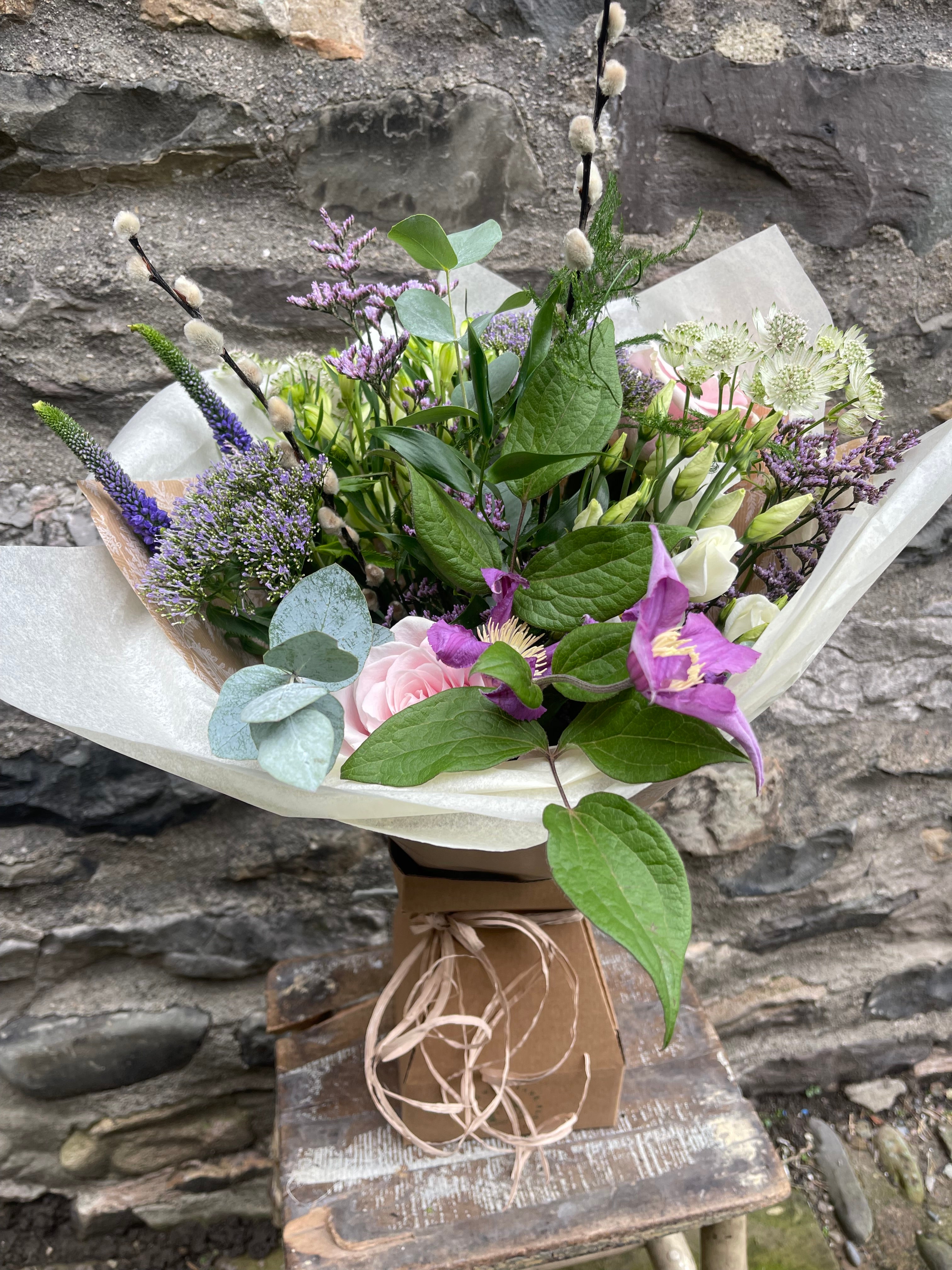 Purple Mix Seasonal Hand Tied