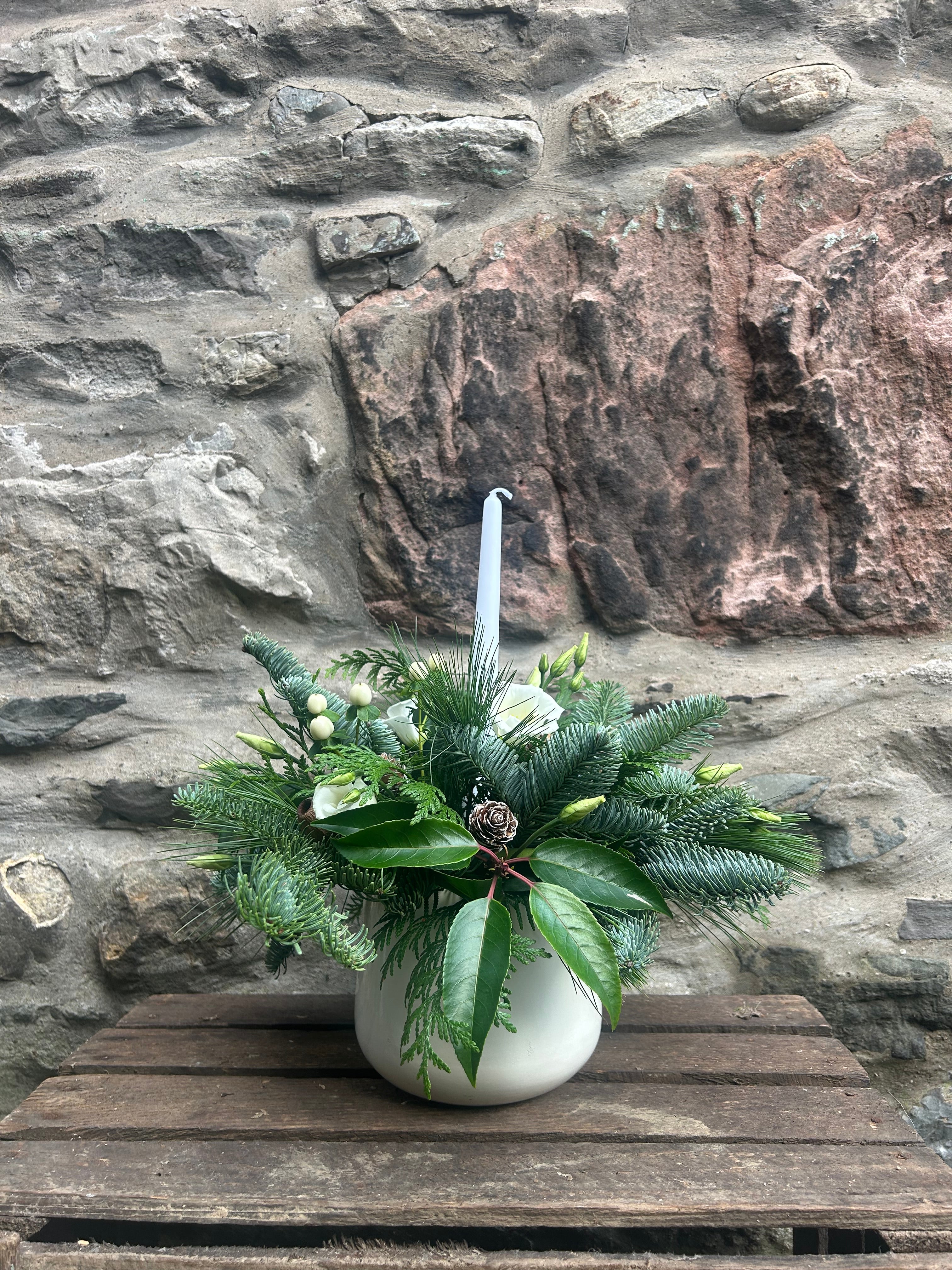 Christmas Candle pot