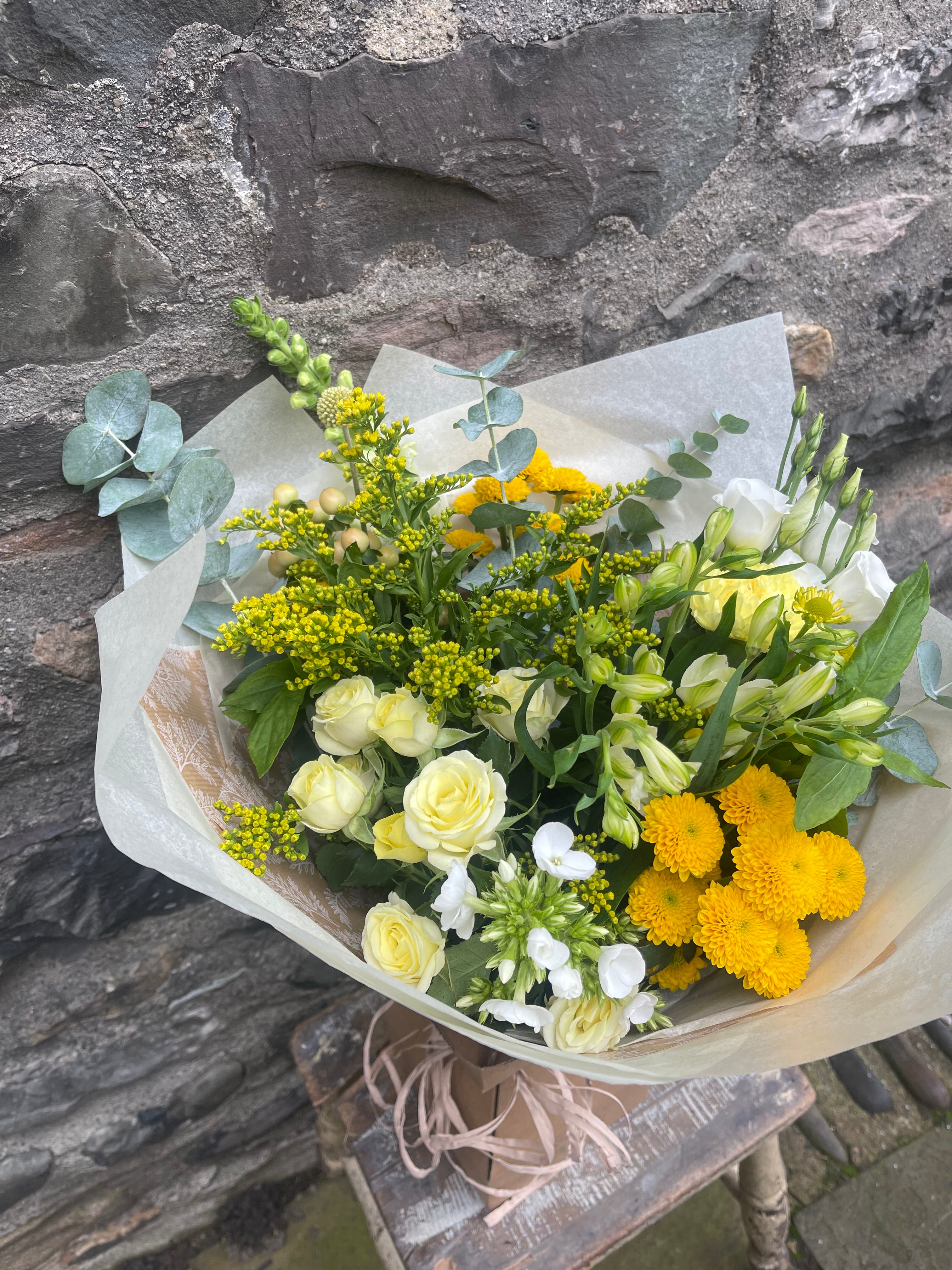 Yellow Mix Seasonal Hand Tied