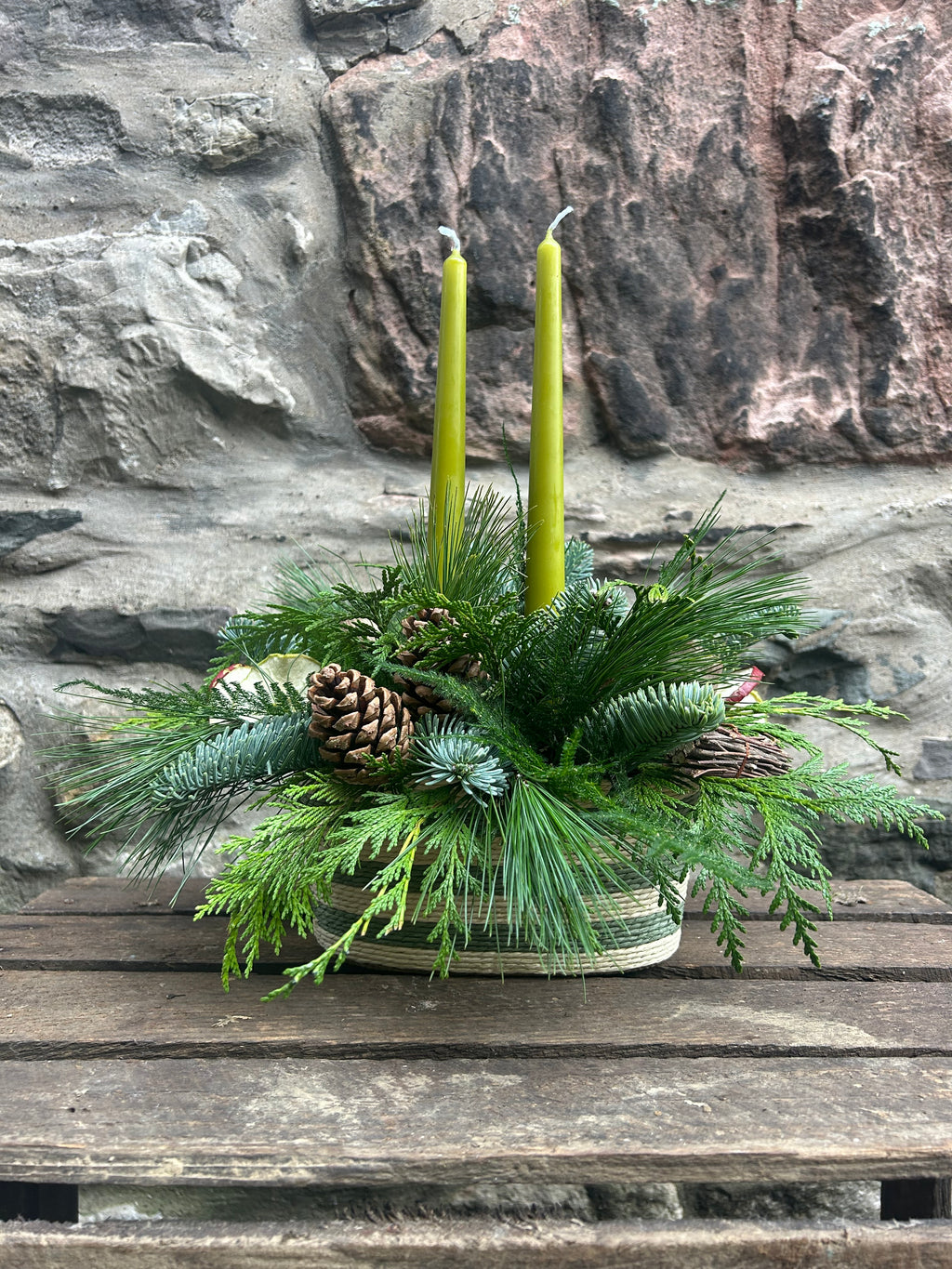 Christmas Candle pot